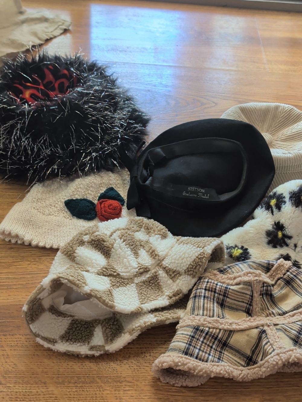 Stetson Black  Felt Hat with Bow And Bundle